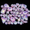 Mixed Shape Glass Rhinestones with Silver Claw Settings