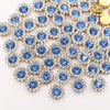 Gold Claw Sunflower Rhinestones for Sew-On Crafts