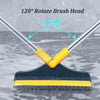 2-in-1 Rotating Floor Scrub Brush with Long Handle