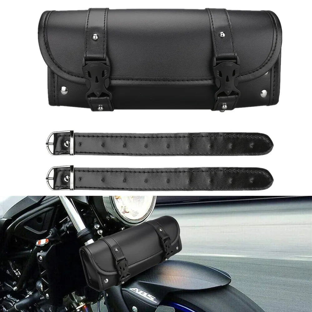 Motorcycle PU Leather Utility Saddlebag