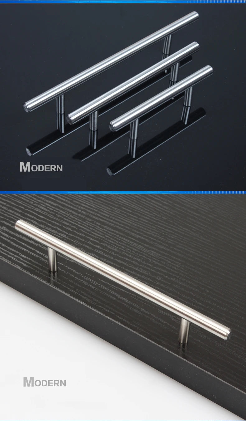 Brushed Stainless Steel Cabinet T-Bar Handle