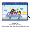 Cartoon Car Sunshade Curtain with Storage Pocket
