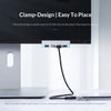 Aluminum USB 3.0 Hub with Clamp Mount for Desktops and Laptops