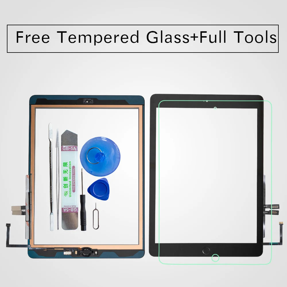 iPad 9.7-Inch Replacement Touch Screen with Home Button and Repair Tool Kit
