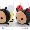 Kawaii Bee & Ladybug Plush Toy Set