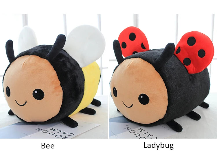 Kawaii Bee & Ladybug Plush Toy Set