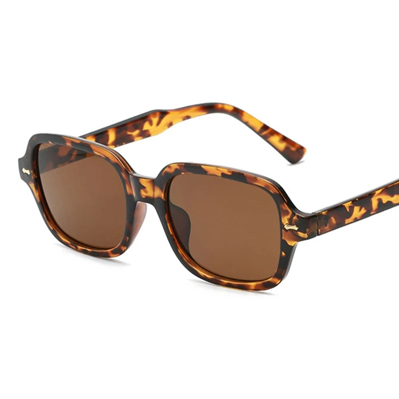 Vintage Yellow Square Sunglasses
