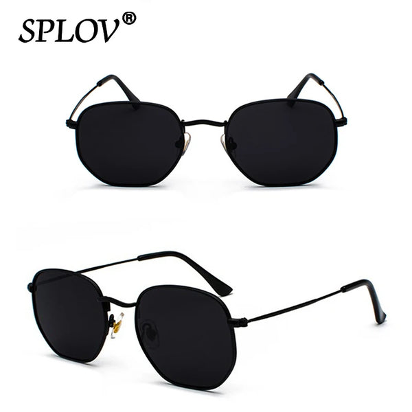 Hexagon Metal Frame Sunglasses