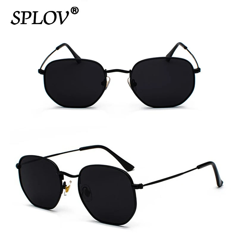 Hexagon Metal Frame Sunglasses