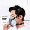 Reusable Half-Face Dust Respirator with Dual Filters