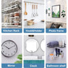 Transparent Self-Adhesive Wall Hooks for Pictures and More