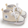 Classic Canvas First Walker Shoes for Babies with Star Print