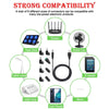 USB to DC Power Cable with 8 Interchangeable Connector Tips