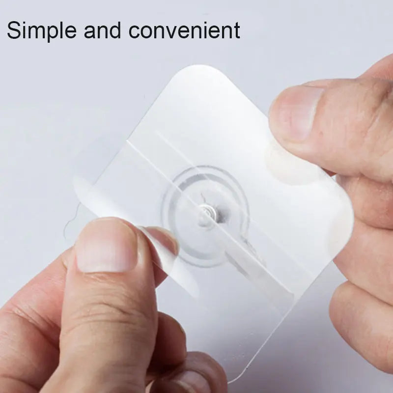Transparent Self-Adhesive Wall Hooks for Pictures and More