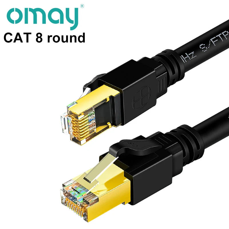 High-Speed Cat8 Ethernet Cable for Gaming and Streaming