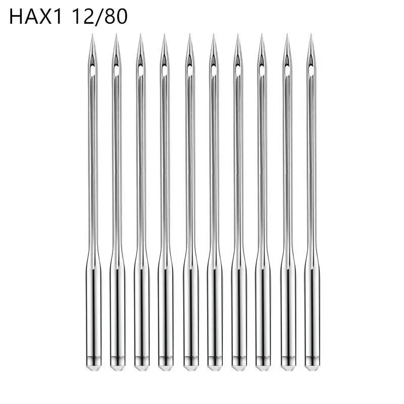 A pack of HAX1 12/80 sewing machine needles.