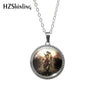 Destiel-Inspired Glass Cabochon Pendant Necklace