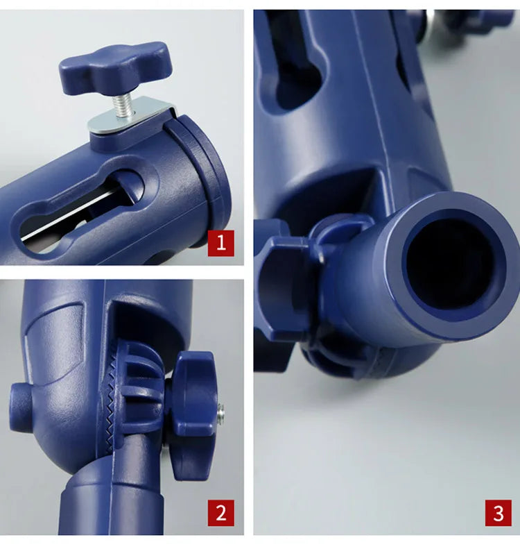 Multi-Angle Paint Brush Extension Clamp for Poles