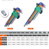 9-Piece Long Arm Hex Key Set (1.5–10 mm)