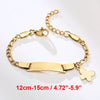 Personalized Stainless Steel Name Bracelet for Baby and Mom
