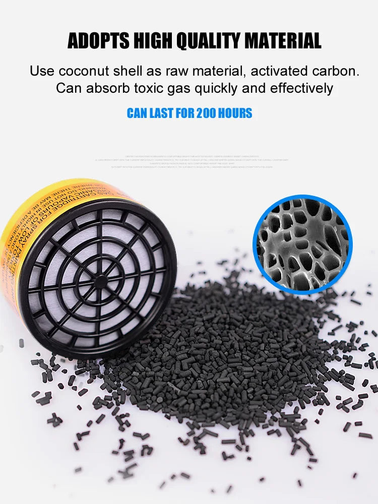 Half-Face Respirator with Dual Organic Vapor Filters