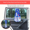 Cartoon Car Sunshade Curtain with Storage Pocket