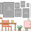 Family Quote Canvas Wall Art – Minimalist Green Leaf Print
