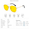 Hexagon Metal Frame Sunglasses