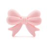 Pink food-grade silicone bow for jewelry making and DIY crafts