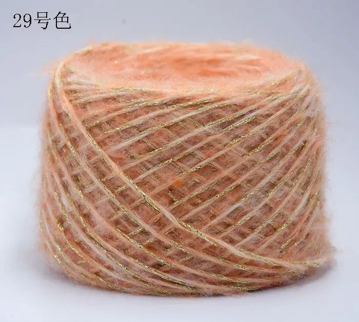 Merino Wool Metallic Yarn with Shimmering Thread – 250g