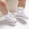 Classic Canvas First Walker Shoes for Babies with Star Print