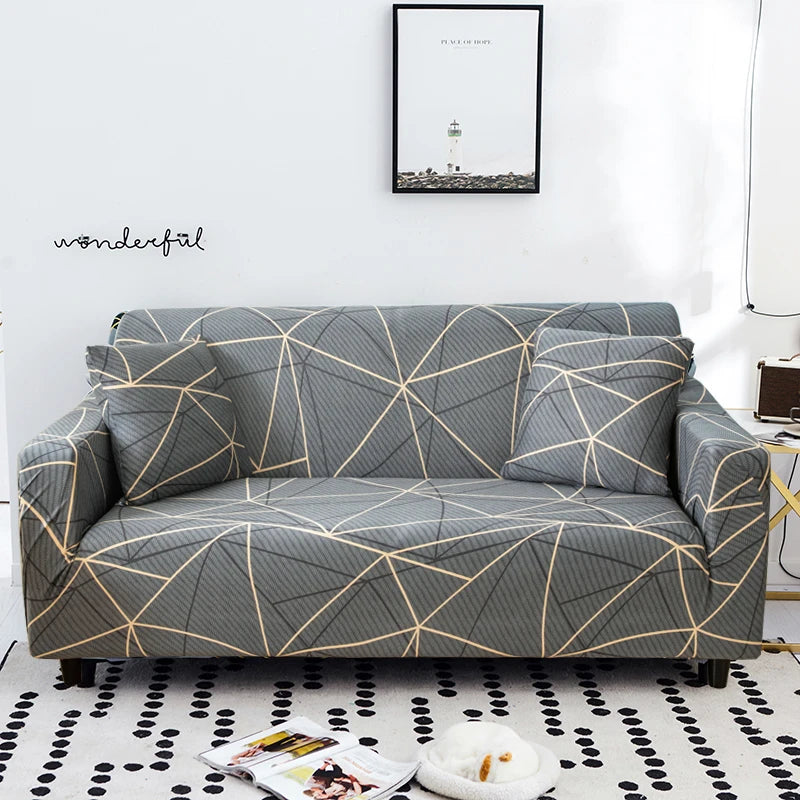 Stretch Sofa Cover with Anti-Slip Grip for Living Room