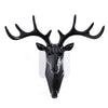 Black vintage deer head wall hook for hats, scarves, and keys