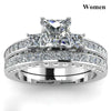 Geometric CZ Couple Ring Set