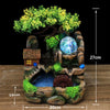 Resin Rockery Tabletop Water Fountain with Feng Shui Wheel