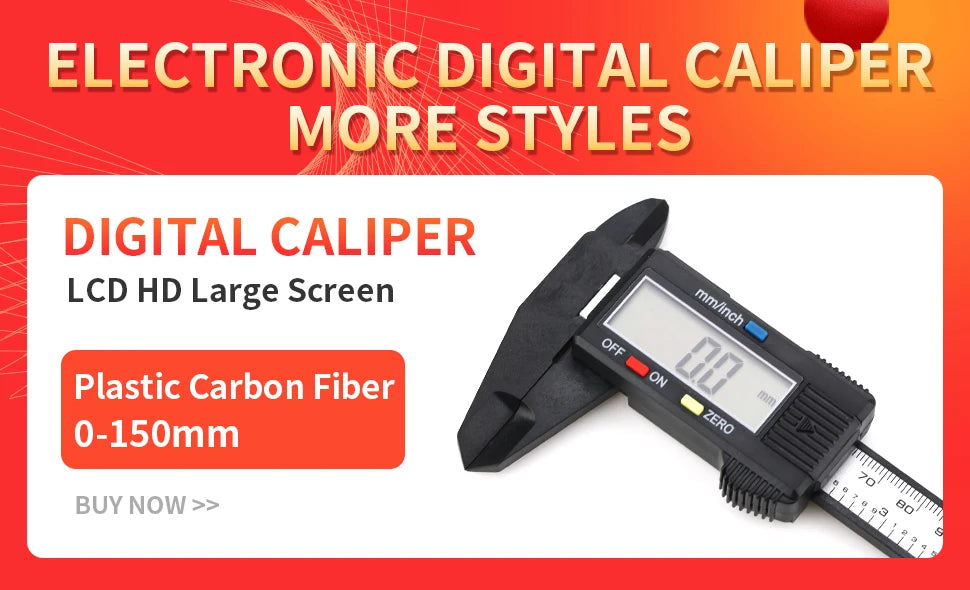 Stainless Steel Digital Caliper with LCD Display