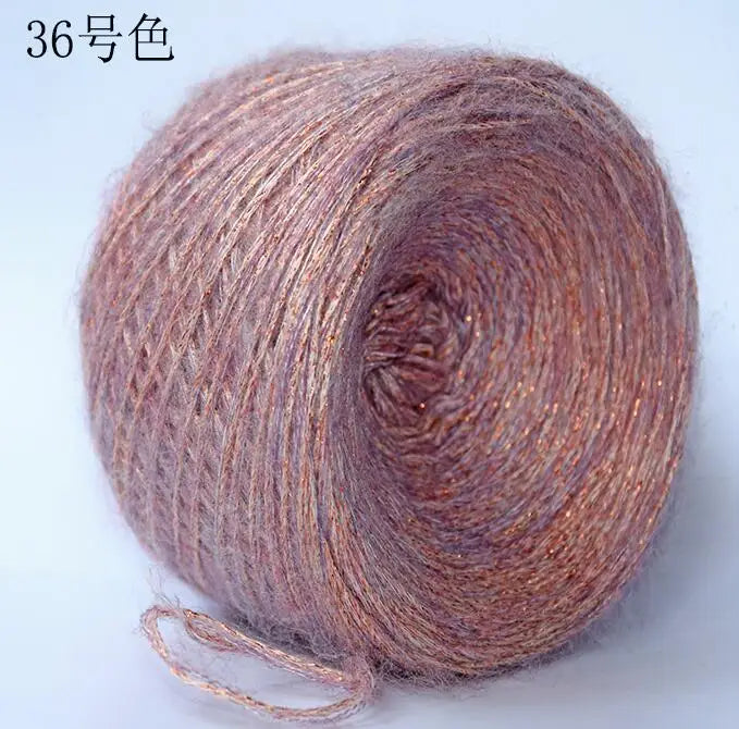 Merino Wool Metallic Yarn with Shimmering Thread – 250g