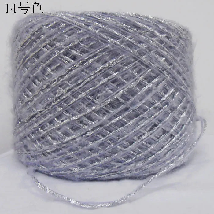 Merino Wool Metallic Yarn with Shimmering Thread – 250g