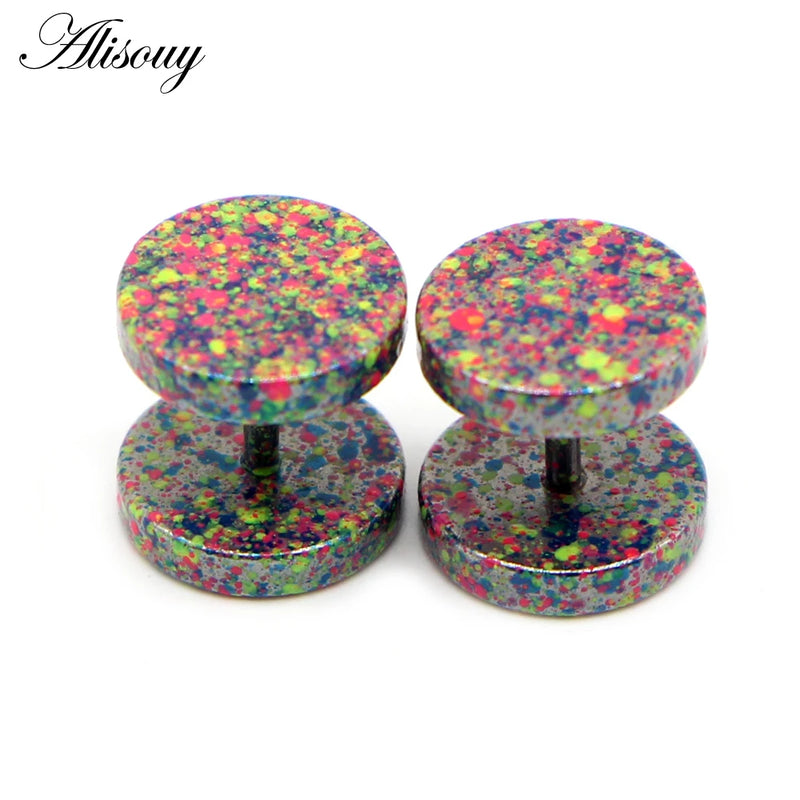 Stainless Steel Fake Gauge Ear Plugs