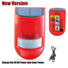 Solar-Powered Motion Sensor Alarm with Strobe Light