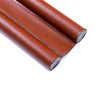 Roll of brown flexible door bottom sealing strip used for weatherproofing and draft guarding