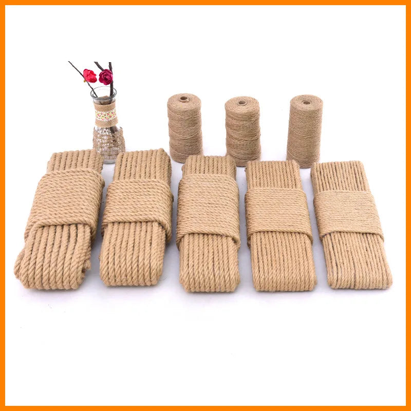Natural Jute Twine Roll for Crafts, Decor & DIY Projects