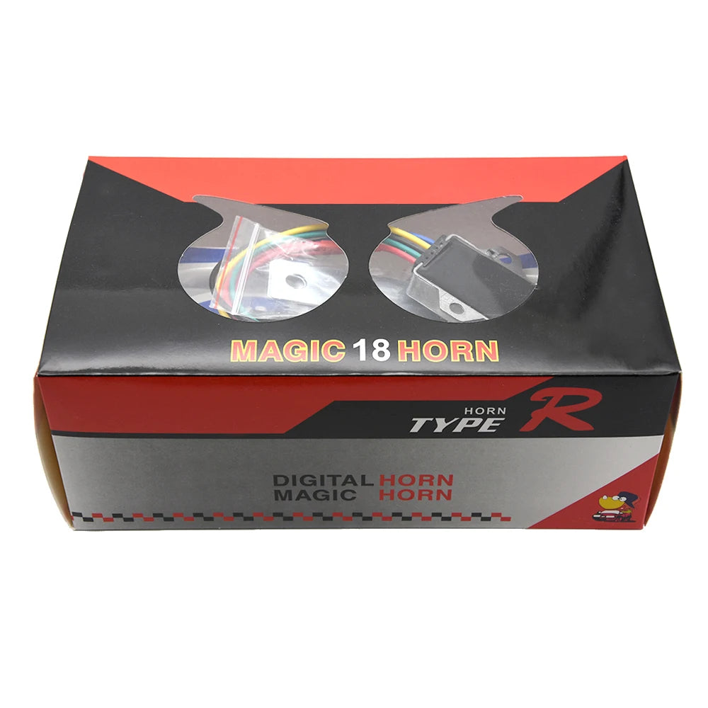 12V Super Loud Dual-Tone Air Horn Kit for Cars and Motorcycles