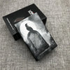 Ultra-Slim Aluminum Cigarette Case with Laser-Engraved Wolf Design