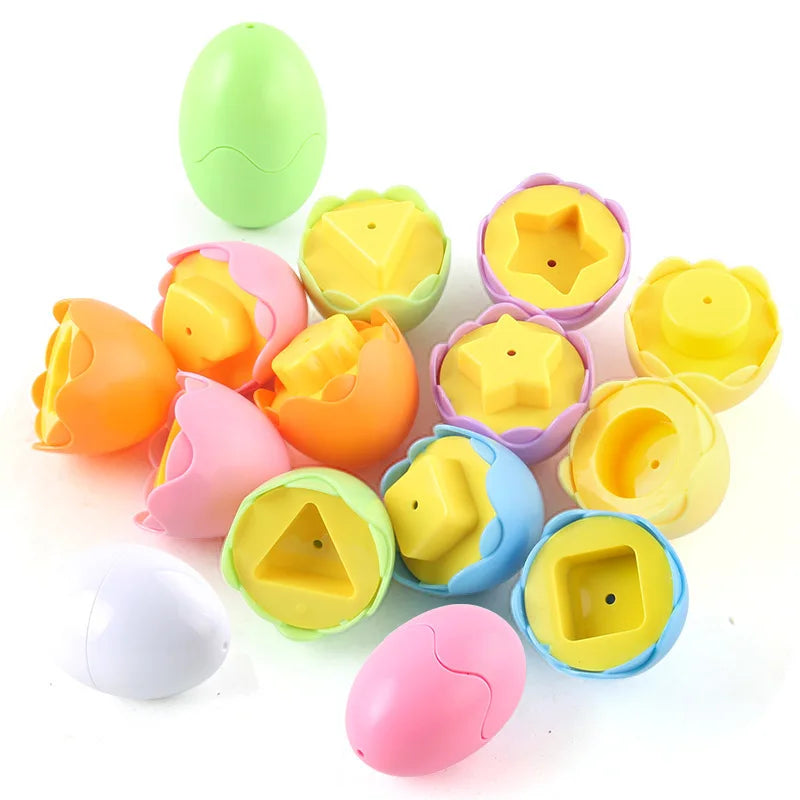 Montessori Shape-Matching Egg Puzzle Set for Toddlers