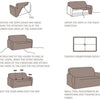 Printed Stretch Sofa Cover for L-Shaped and Corner Sofas