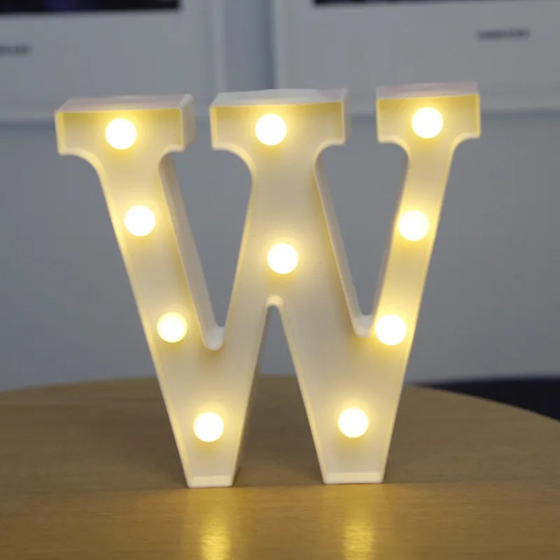 Glowing Alphabet LED Letter Lights for Decor
