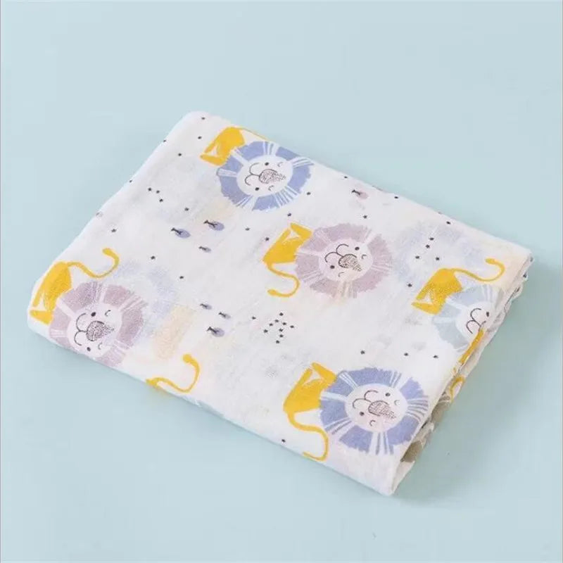Super Soft Cotton Muslin Baby Swaddle Blanket