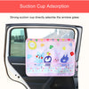 Cartoon Car Sunshade Curtain with Storage Pocket