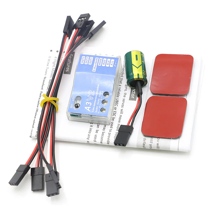 Estabilizador de Vuelo de 3 Ejes para Aviones RC